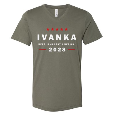 Ivanka For President In 2028 Elections For Political Rallies V-Neck T-Shirt