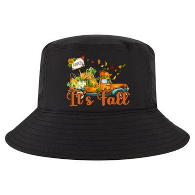 Its Fall Pumpkin Vintage Truck Cool Comfort Performance Bucket Hat