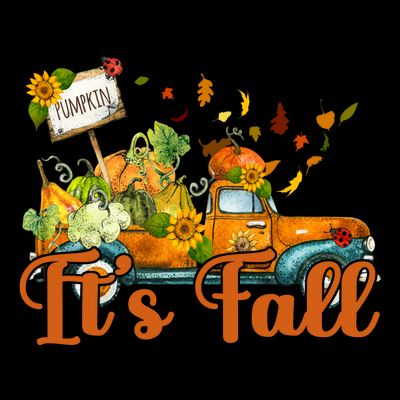 Its Fall Pumpkin Vintage Truck T-Shirt