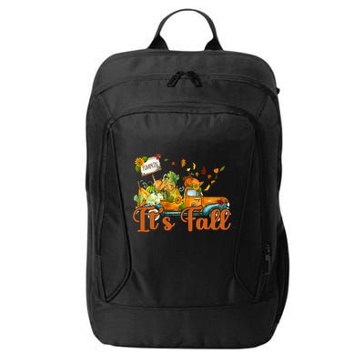 Its Fall Pumpkin Vintage Truck City Backpack