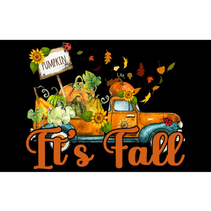 Its Fall Pumpkin Vintage Truck Bumper Sticker