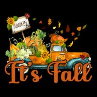 Its Fall Pumpkin Vintage Truck Bucket Hat
