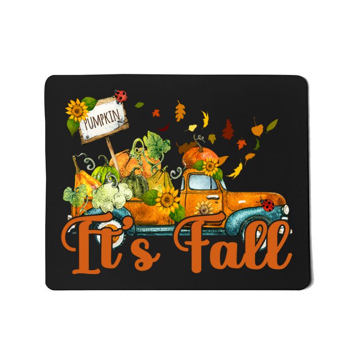 Its Fall Pumpkin Vintage Truck Mousepad