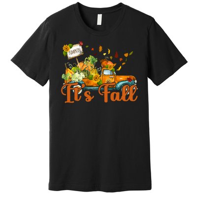 Its Fall Pumpkin Vintage Truck Premium T-Shirt