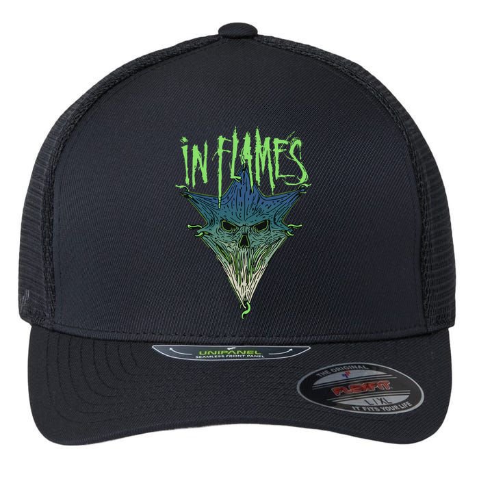 In Flames Pierced Jester Flexfit Unipanel Trucker Cap