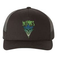 In Flames Pierced Jester Yupoong Adult 5-Panel Trucker Hat