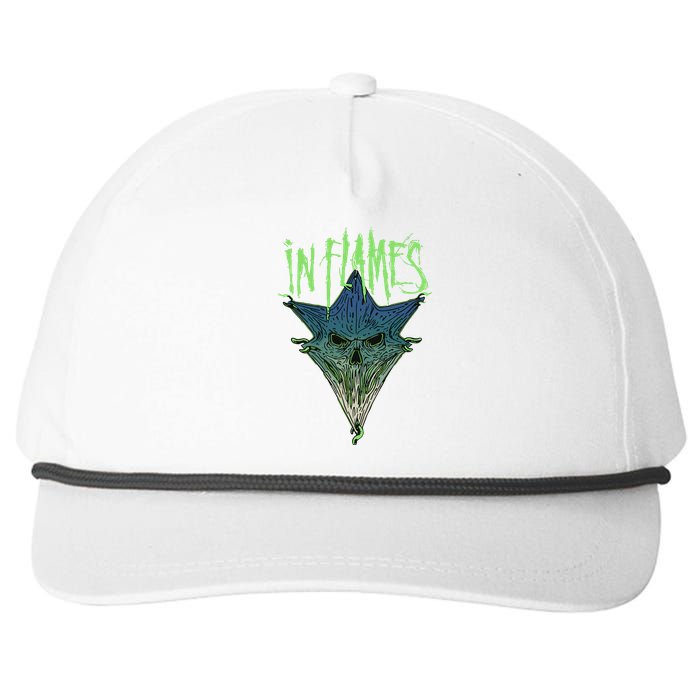 In Flames Pierced Jester Snapback Five-Panel Rope Hat