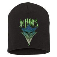 In Flames Pierced Jester Short Acrylic Beanie