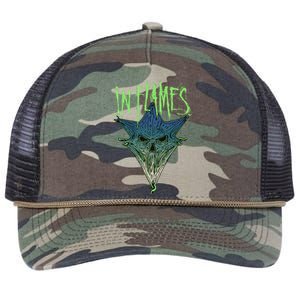 In Flames Pierced Jester Retro Rope Trucker Hat Cap