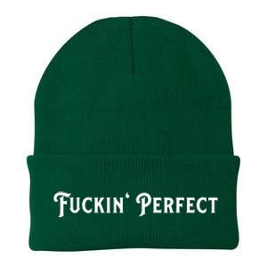 I Fuckin Perfect Funny Colors Knit Cap Winter Beanie