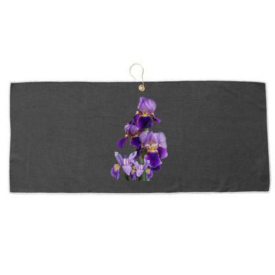 Irises Flower Plant Gardening Gardener Lover Tennessee Large Microfiber Waffle Golf Towel