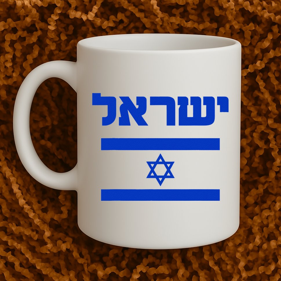 Israel Flag Proud Country Of Israel Lover Hebrew Mug
