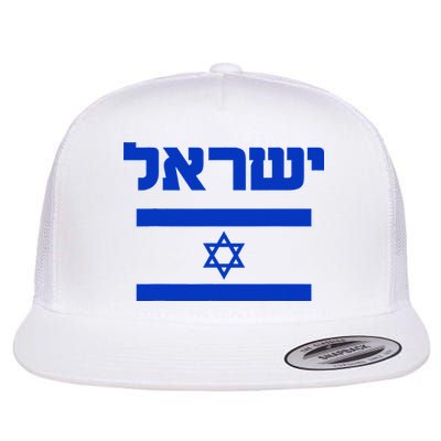 Israel Flag Proud Country Of Israel Lover Hebrew Flatbill Hat