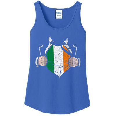 Irish Flag Proud Irish Irish Roots Ireland Gift Ladies Essential Tank