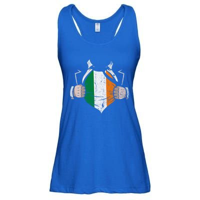 Irish Flag Proud Irish Irish Roots Ireland Gift Ladies Essential Flowy Tank