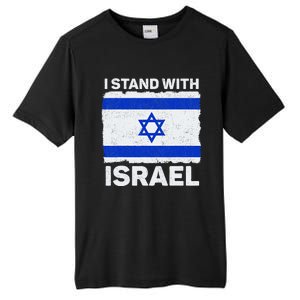 Israel Flag Patriotic Israel I Stand With Israel Tall Fusion ChromaSoft Performance T-Shirt