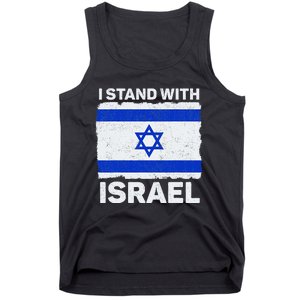 Israel Flag Patriotic Israel I Stand With Israel Tank Top