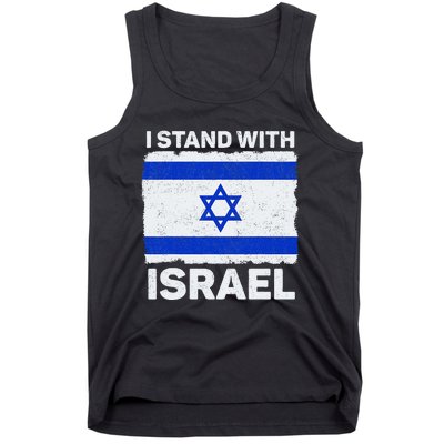 Israel Flag Patriotic Israel I Stand With Israel Tank Top