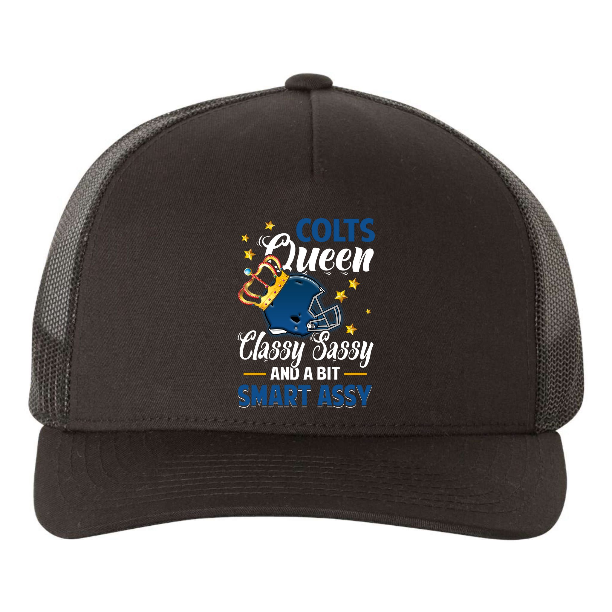 Indianapolis Football Queen Classy Sassy And A Bit Smart Assy Yupoong Adult 5-Panel Trucker Hat