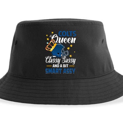 Indianapolis Football Queen Classy Sassy And A Bit Smart Assy Sustainable Bucket Hat
