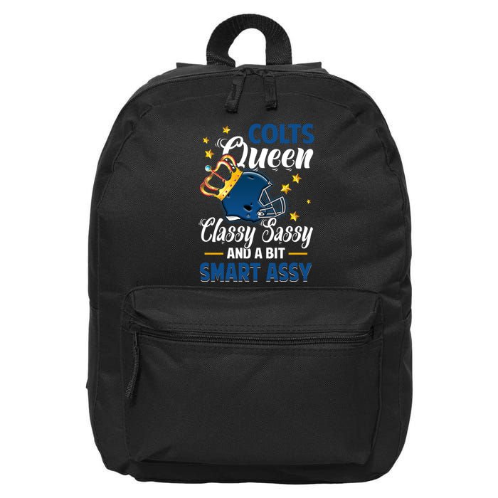 Indianapolis Football Queen Classy Sassy And A Bit Smart Assy 16 in Basic Backpack