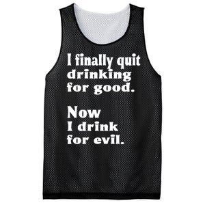 I Finally Quit Drinking For Good Mesh Reversible Basketball Jersey Tank