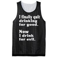 I Finally Quit Drinking For Good Mesh Reversible Basketball Jersey Tank