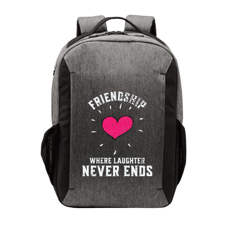 Inspirational Friendship Quotes Sayings Laughter Never Ends Vector Backpack