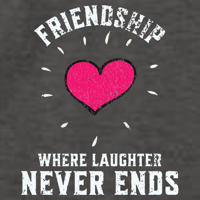 Inspirational Friendship Quotes Sayings Laughter Never Ends Vector Backpack