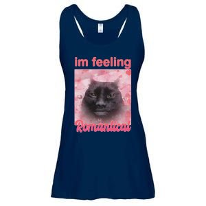 IM Feeling Romantical Funny Silly Staring Cat Meme Ladies Essential Flowy Tank