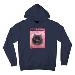 IM Feeling Romantical Funny Silly Staring Cat Meme Tall Hoodie