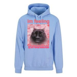 IM Feeling Romantical Funny Silly Staring Cat Meme Unisex Surf Hoodie