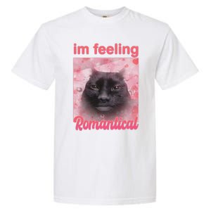 IM Feeling Romantical Funny Silly Staring Cat Meme Garment-Dyed Heavyweight T-Shirt