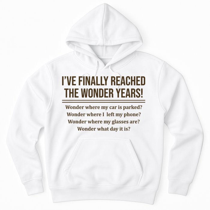 Ive Finally Reached The Wonder Years Funny Hoodie