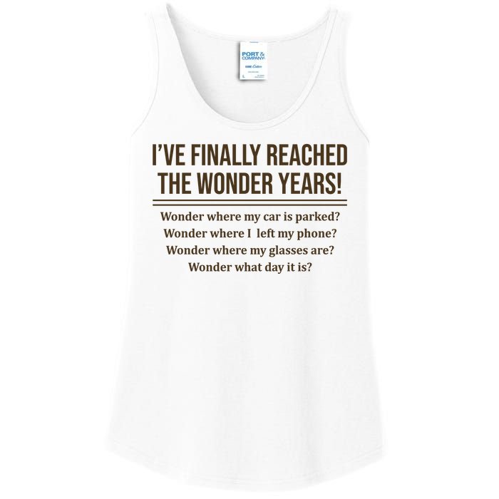 Ive Finally Reached The Wonder Years Funny Ladies Essential Tank