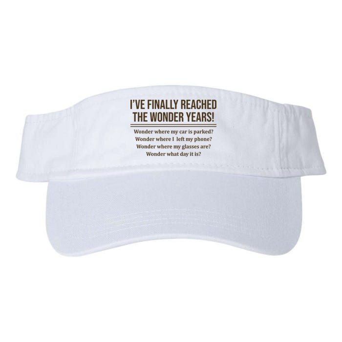 Ive Finally Reached The Wonder Years Funny Visor