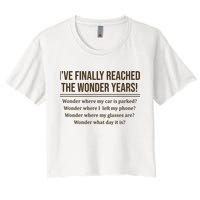 Ive Finally Reached The Wonder Years Funny Crop Top