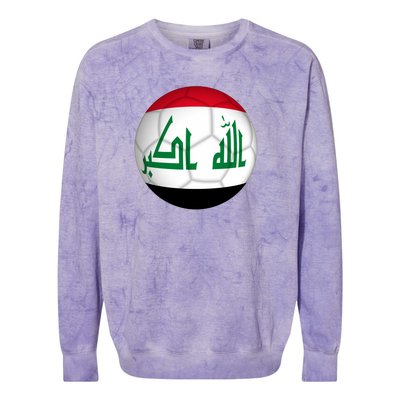 Iraqi Futbol Soccer Team Colorblast Crewneck Sweatshirt