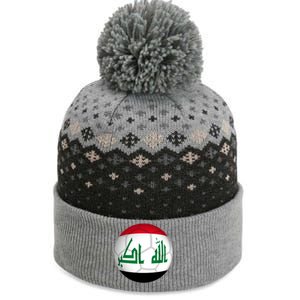 Iraqi Futbol Soccer Team The Baniff Cuffed Pom Beanie