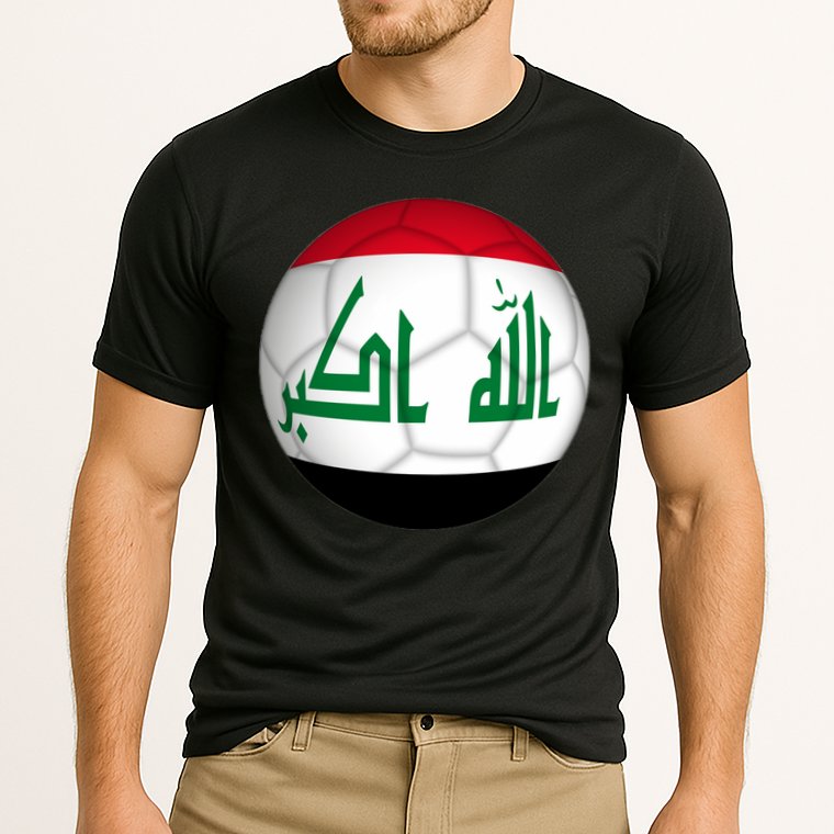 Iraqi Futbol Soccer Team Cooling Performance Crew T-Shirt