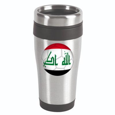 Iraqi Futbol Soccer Team 16oz Travel Tumbler