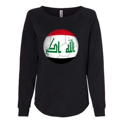 Iraqi Futbol Soccer Team Womens California Wash Sweatshirt