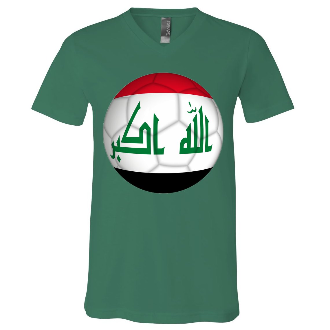 Iraqi Futbol Soccer Team V-Neck T-Shirt