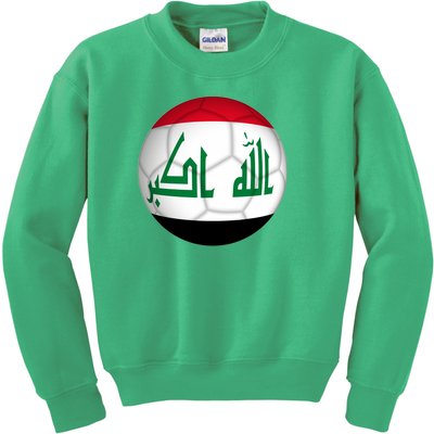 Iraqi Futbol Soccer Team Kids Sweatshirt