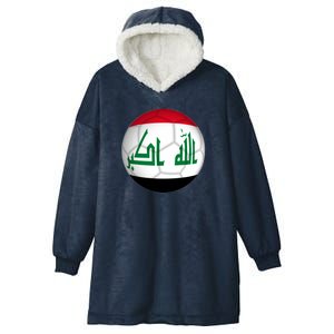 Iraqi Futbol Soccer Team Hooded Wearable Blanket