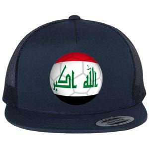 Iraqi Futbol Soccer Team Flat Bill Trucker Hat