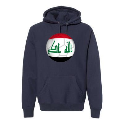 Iraqi Futbol Soccer Team Premium Hoodie