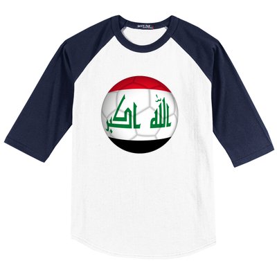 Iraqi Futbol Soccer Team Baseball Sleeve Shirt