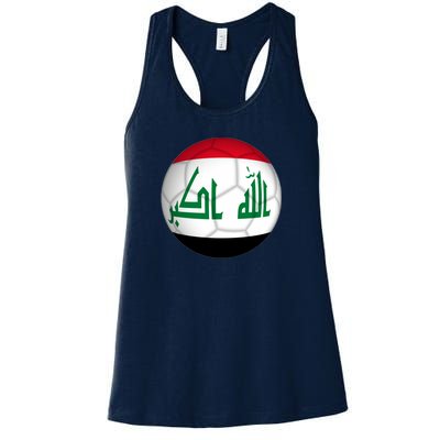 Iraqi Futbol Soccer Team Women's Racerback Tank