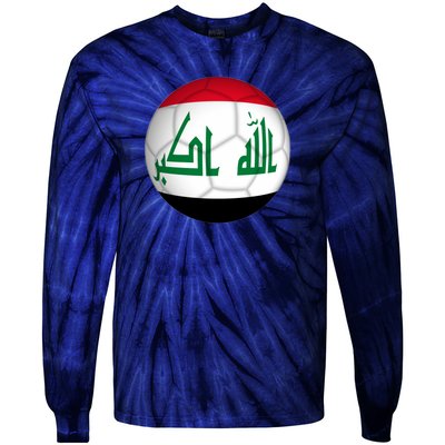 Iraqi Futbol Soccer Team Tie-Dye Long Sleeve Shirt